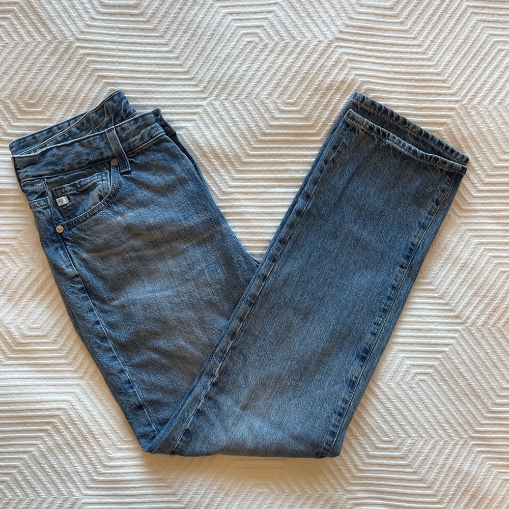 AG Adriano Goldschmied Women's 28 Saige High Rise Straight Denim Jeans